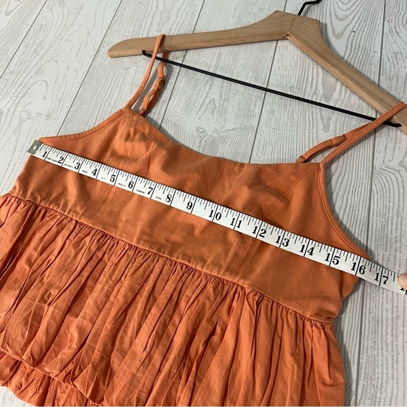 Maeve Anthropologie Ruffled Bubble-Hem Cropped Tank - Picture 5 of 10